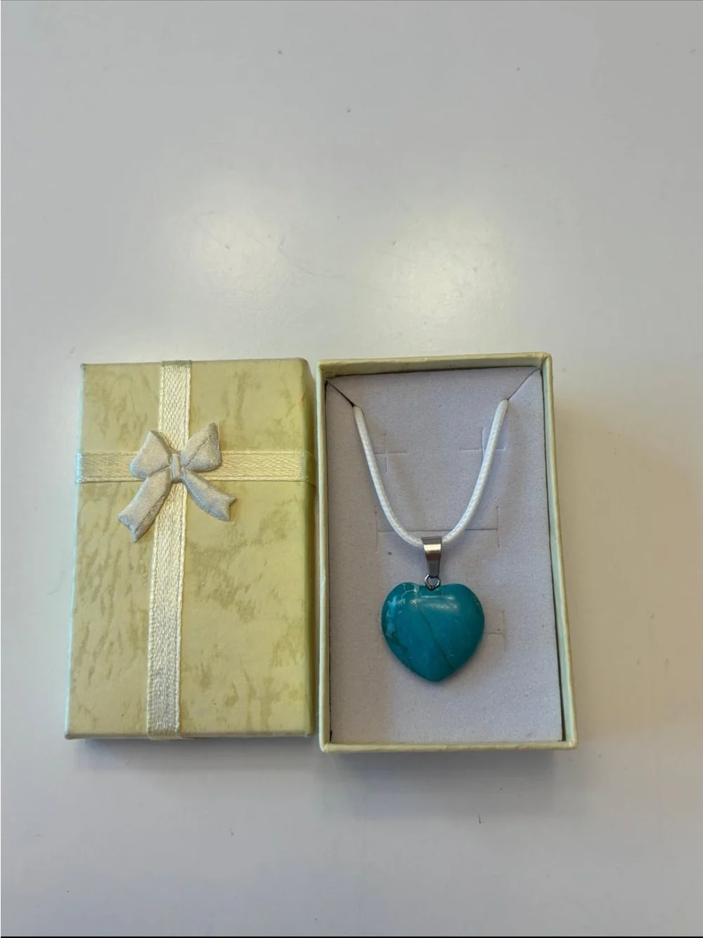 Turquoise Heart Pendant Necklace - Women Jewelry